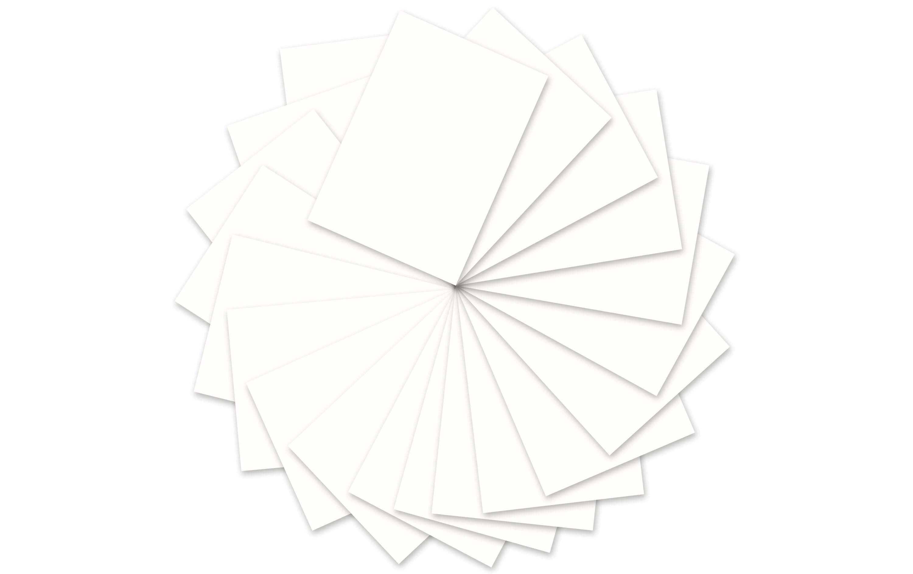Tonzeichenpapier A4, 130 g/m², 100 Blatt, WeissTonzeichenpapier in der Grosspackung