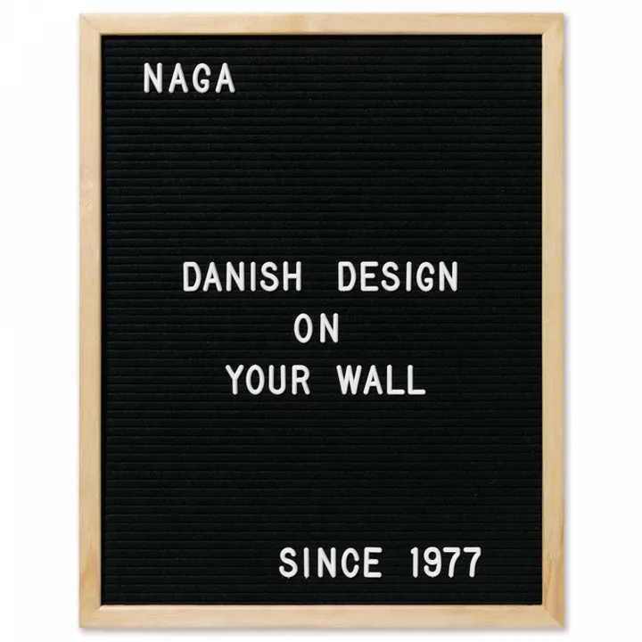 Bogstaver og tal til NAGA bogstavtavle 2,5 cm hvide - (161 stk.)