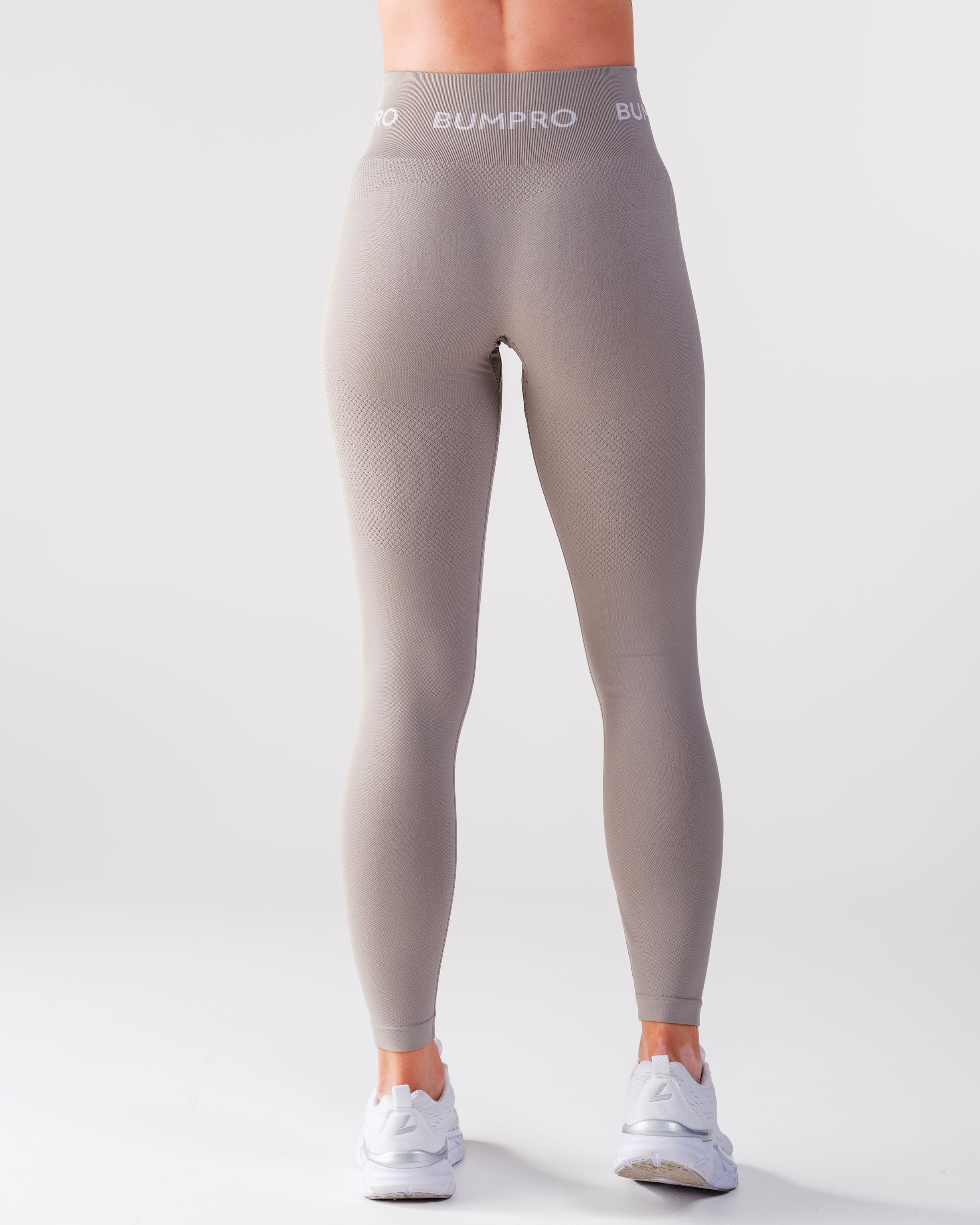 Bumpro SETT Beam Logo Tights Solid Grey &amp; Power Up! Bra White Brilliant
