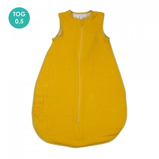 Kolala et sa tribu Gigoteuse mousseline de coton   Moutarde        65 cm   de               Trois Kilos Sept