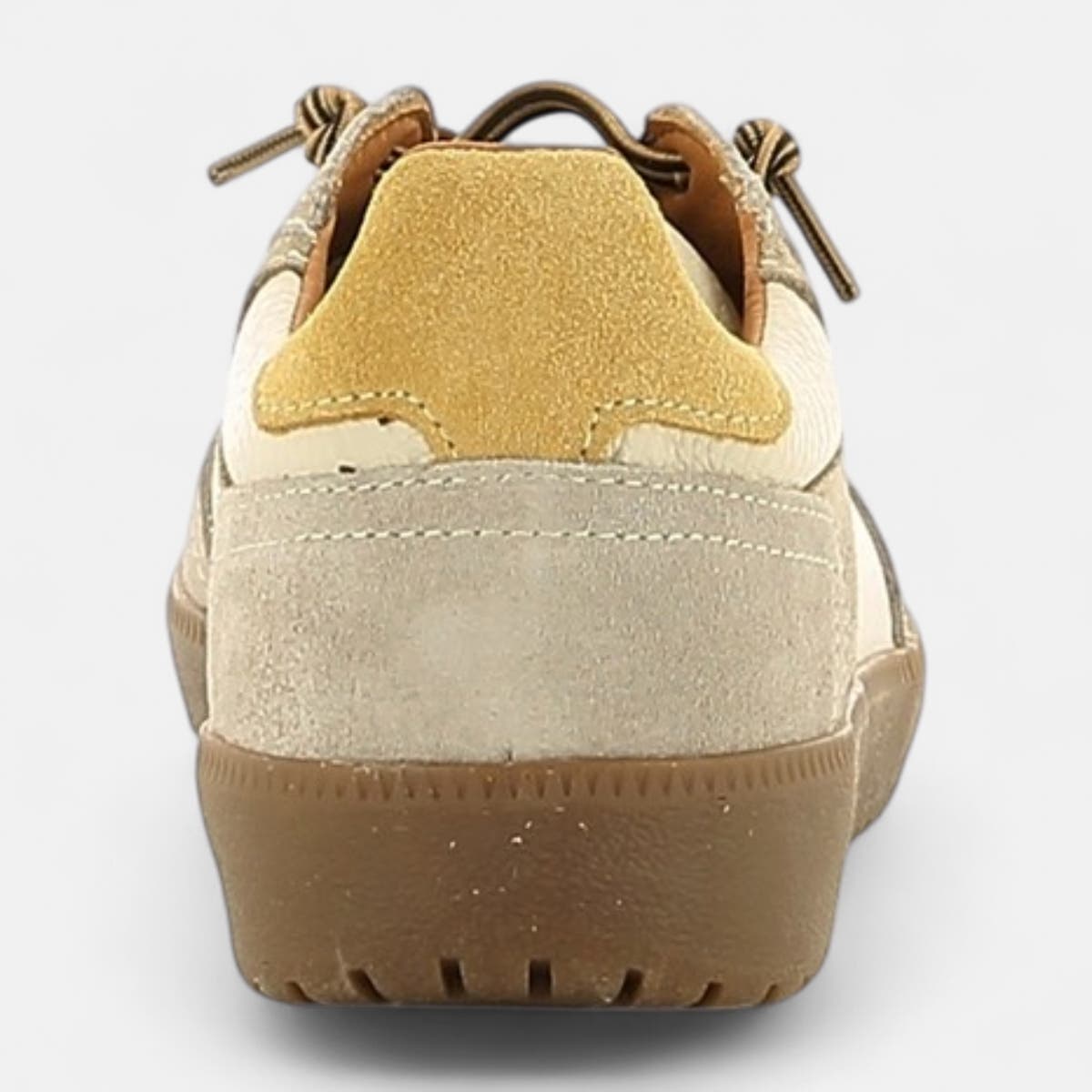 Baskets basses Femme en cuir beige