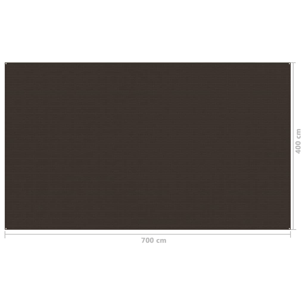 Tapete para barraca de camping Vidaxl 400 x 700 cm