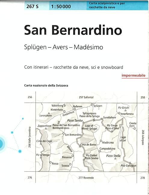 BUNDESAMT - 267S SAN BERNARDINO ECHELLE 1 50 000