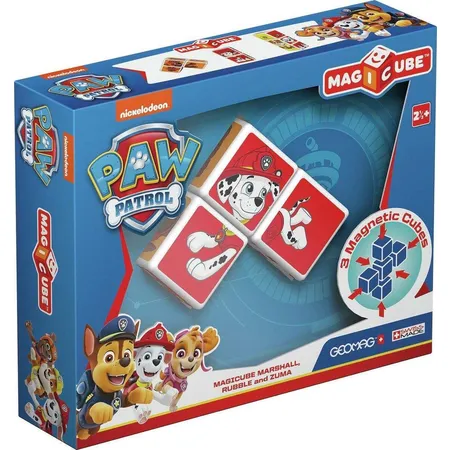 Geomag MAGICUBE Paw Patrol Marshall, Rubble und Zuma 3 Würfel
