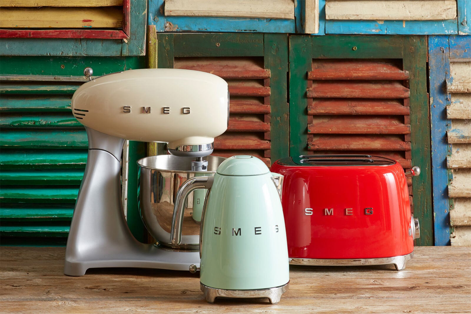 SMEG Toaster 2-Schlitz KOMPAKT rot