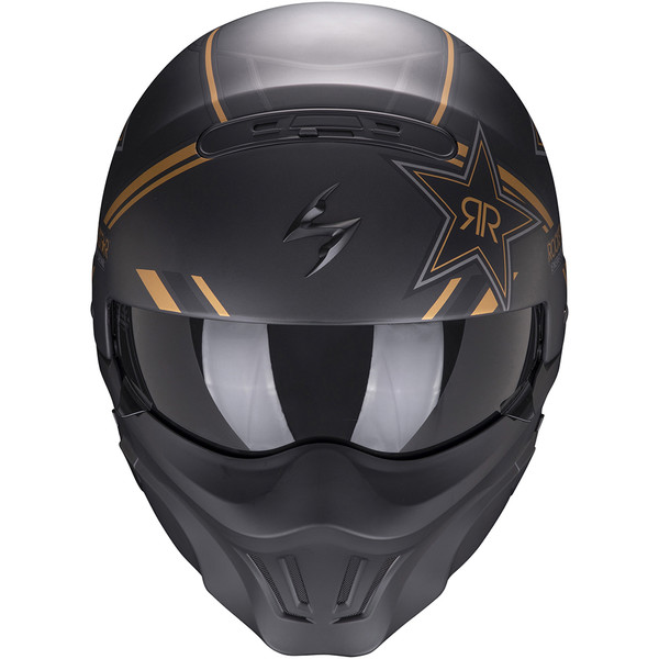 Scorpion - Casque Exo-Combat Evo Rockstar Noir Mat / Or