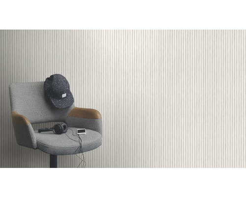 Vliesbehang 252767 Bambino XIX strepen grijs