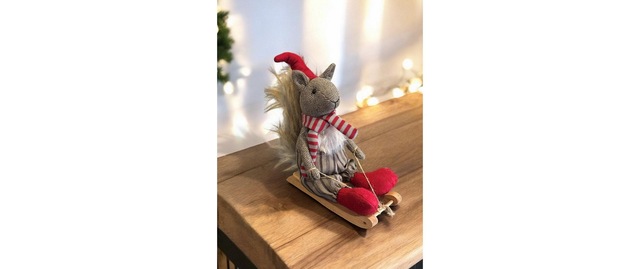Weihnachtsfigur »Dameco Eichhörnchen auf Schlitten«