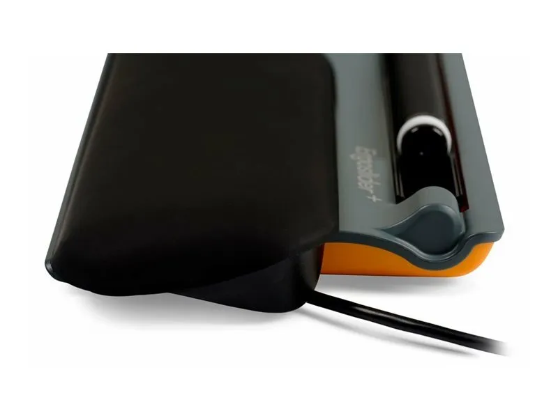 Bakker Elkhuizen ErgoSlider Plus - Central pegeenhed - ergonomisk - universel - højre- og venstrehåndet - laser - 5 knapper - kablet - USB - sort, mørkegrå, gul