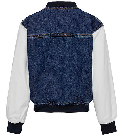 Kids Only Bomberjakke - KogBowie - Medium Blue Denim