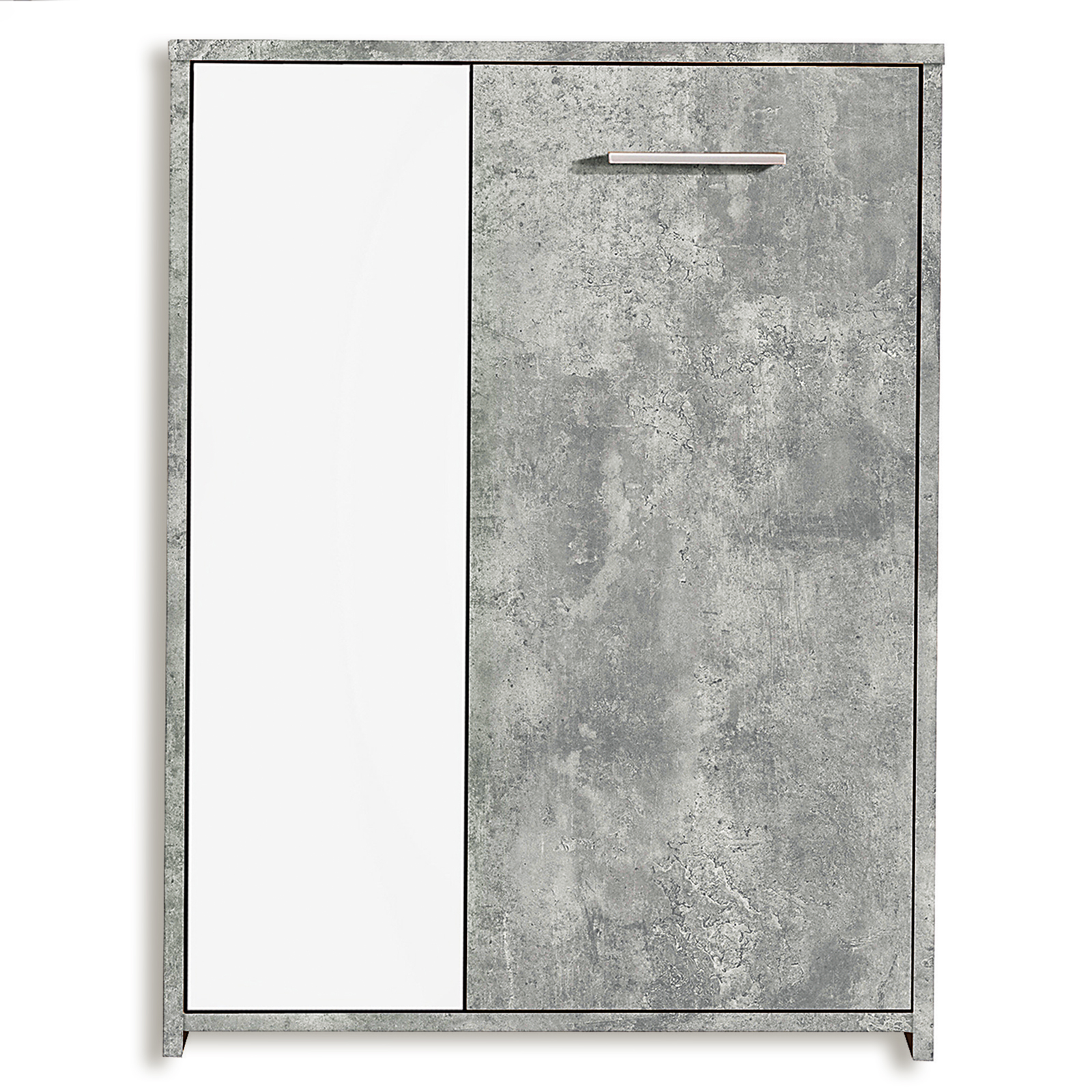 Kommode - Beton-Optik-weiß - 60 cm