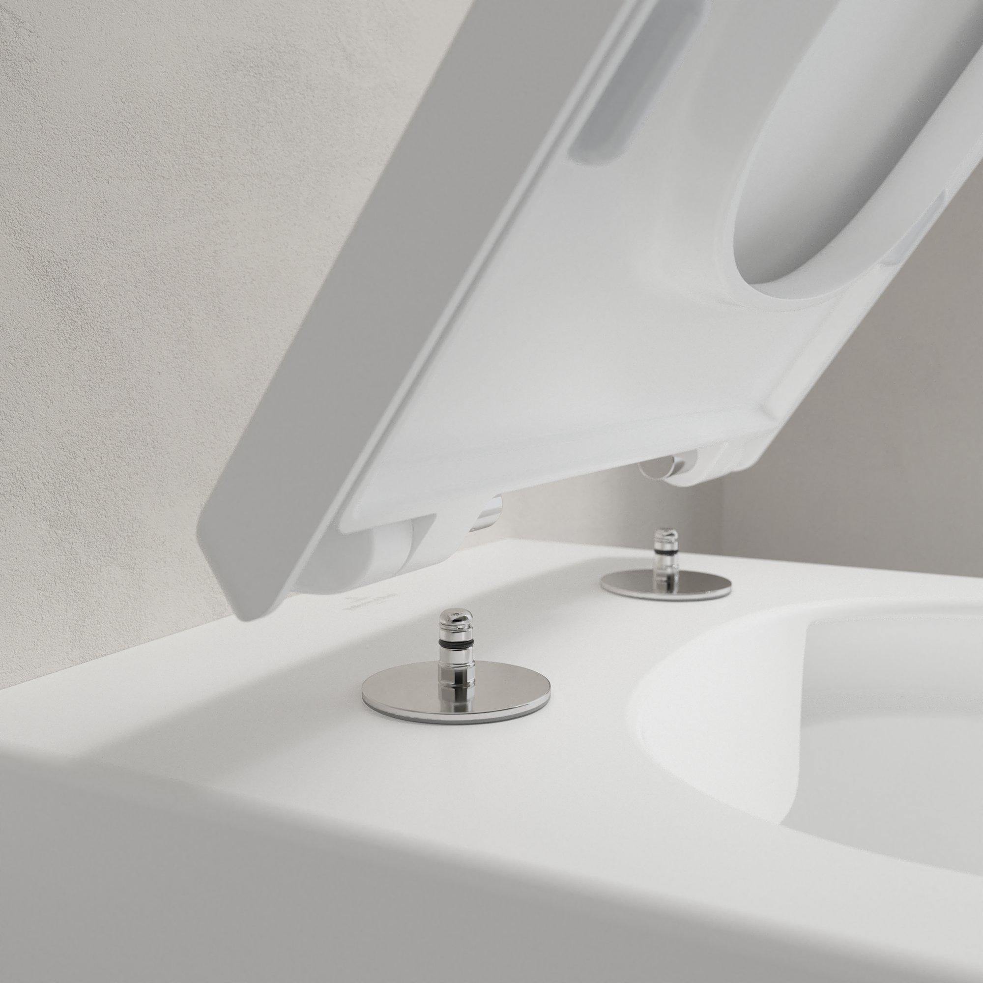 Villeroy & Boch Memento 2.0 softclose toiletzitting met quick release wit mat