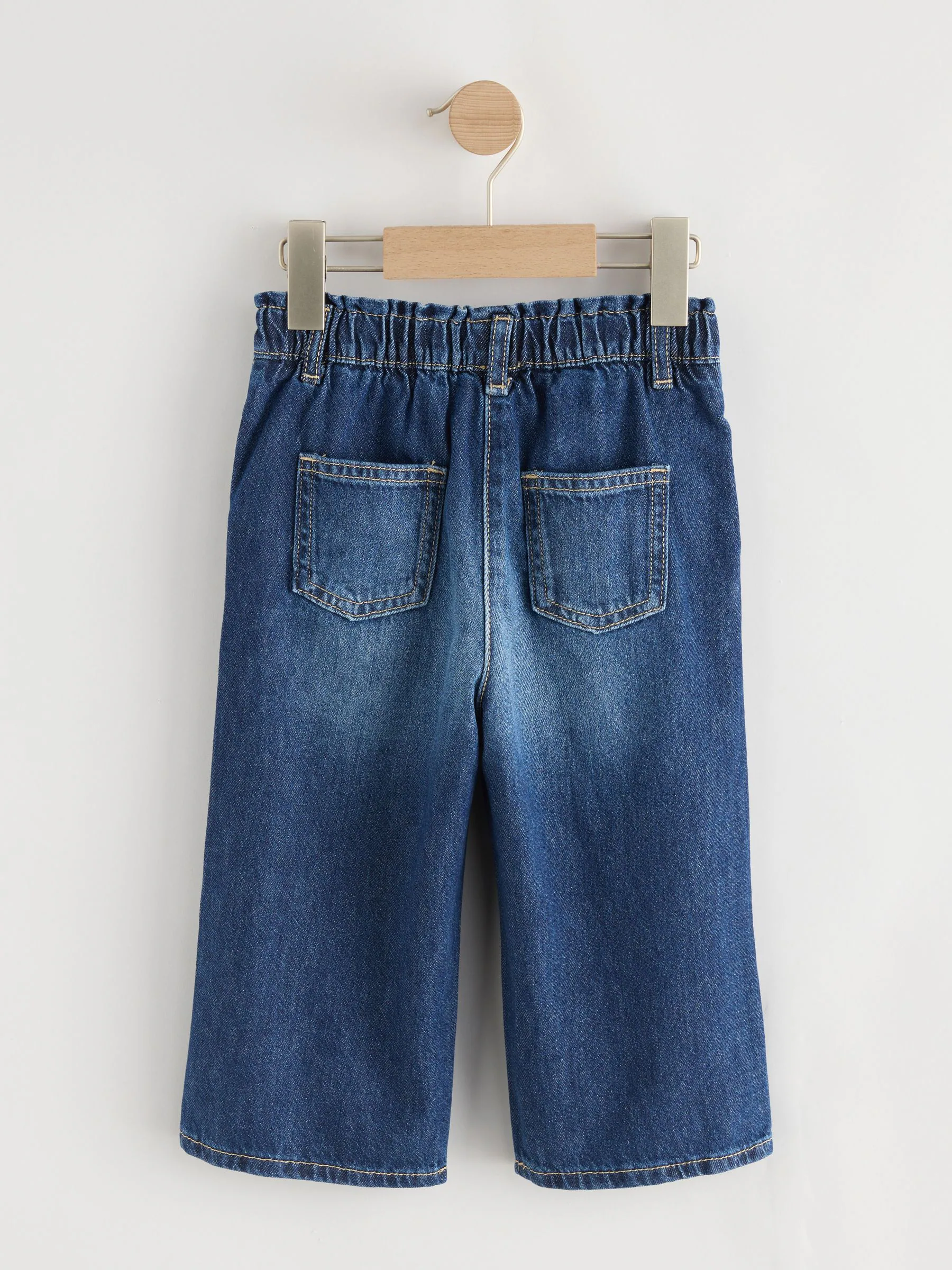 Donker gewassen denim - Jeans met wijde pijpen (3 mnd-7 jr)