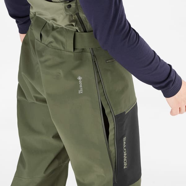 Pantalon de ski SALOMON QST GORE-TEX PRO BIB M OLIVE GREEN/DEEP