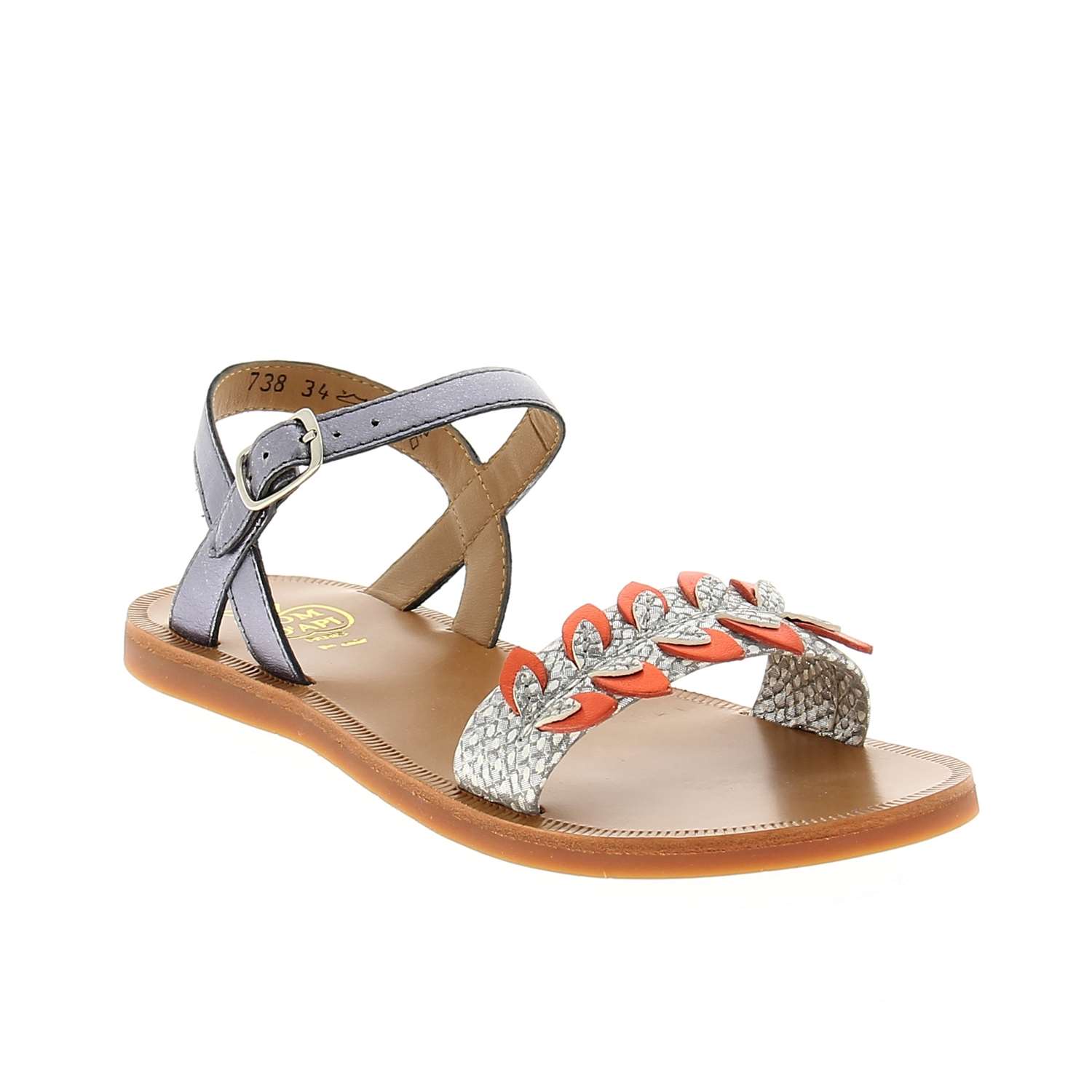 Sandales fille POM D'API PLAGETTE LEAF