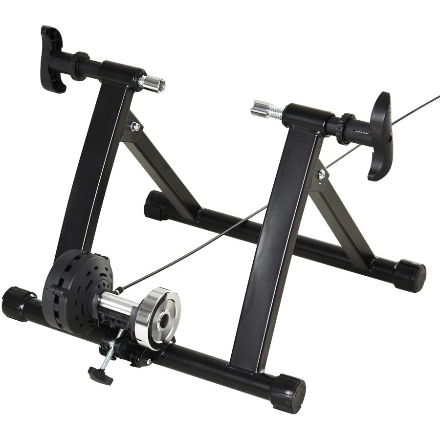 HOMCOM Rollentrainer klappbar schwarz