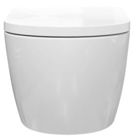 Plieger Capri randloze douche wc met softclose zitting wit glans