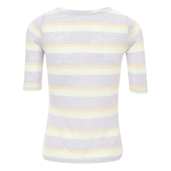 Bellerose T-shirt Seas Rayures Lin - Collection Femme | Lavande