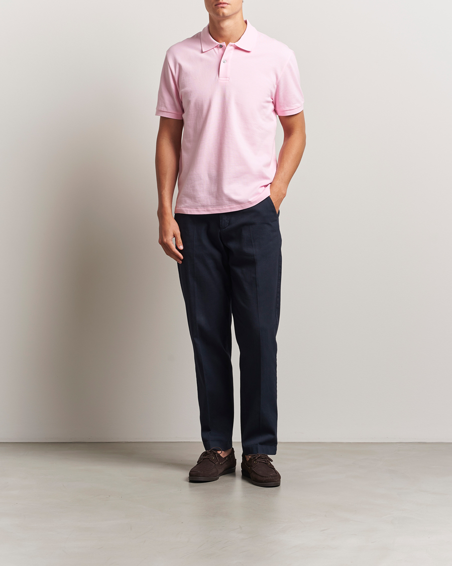 Oscar Jacobson Alex Cotton Polo Pink