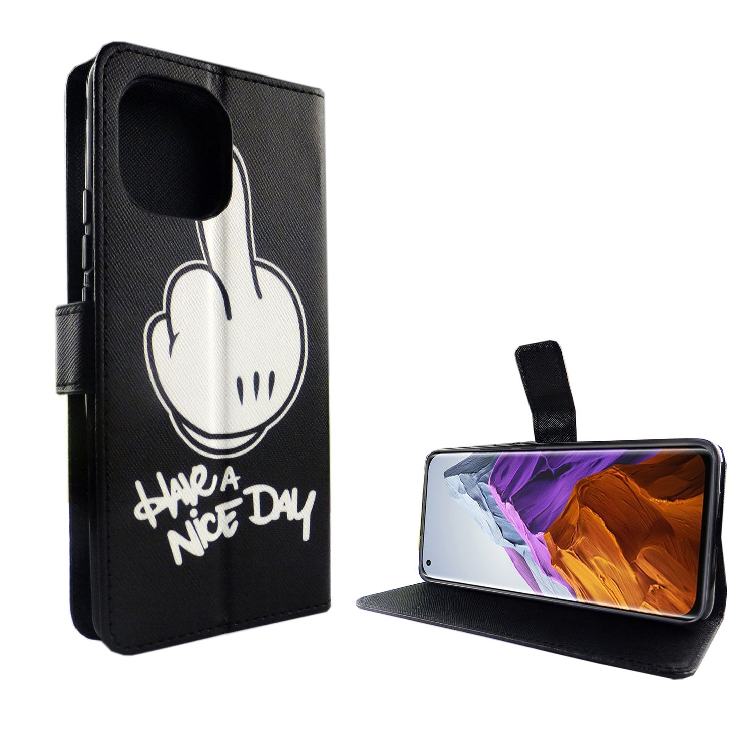 Handyhülle für Xiaomi Mi 11 Lite Case Cover Schutztasche Schutzhülle Bookstyle