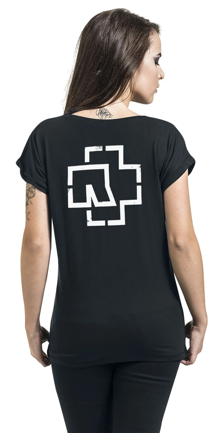 Weiße Balken | Rammstein T-Shirt Manches courtes