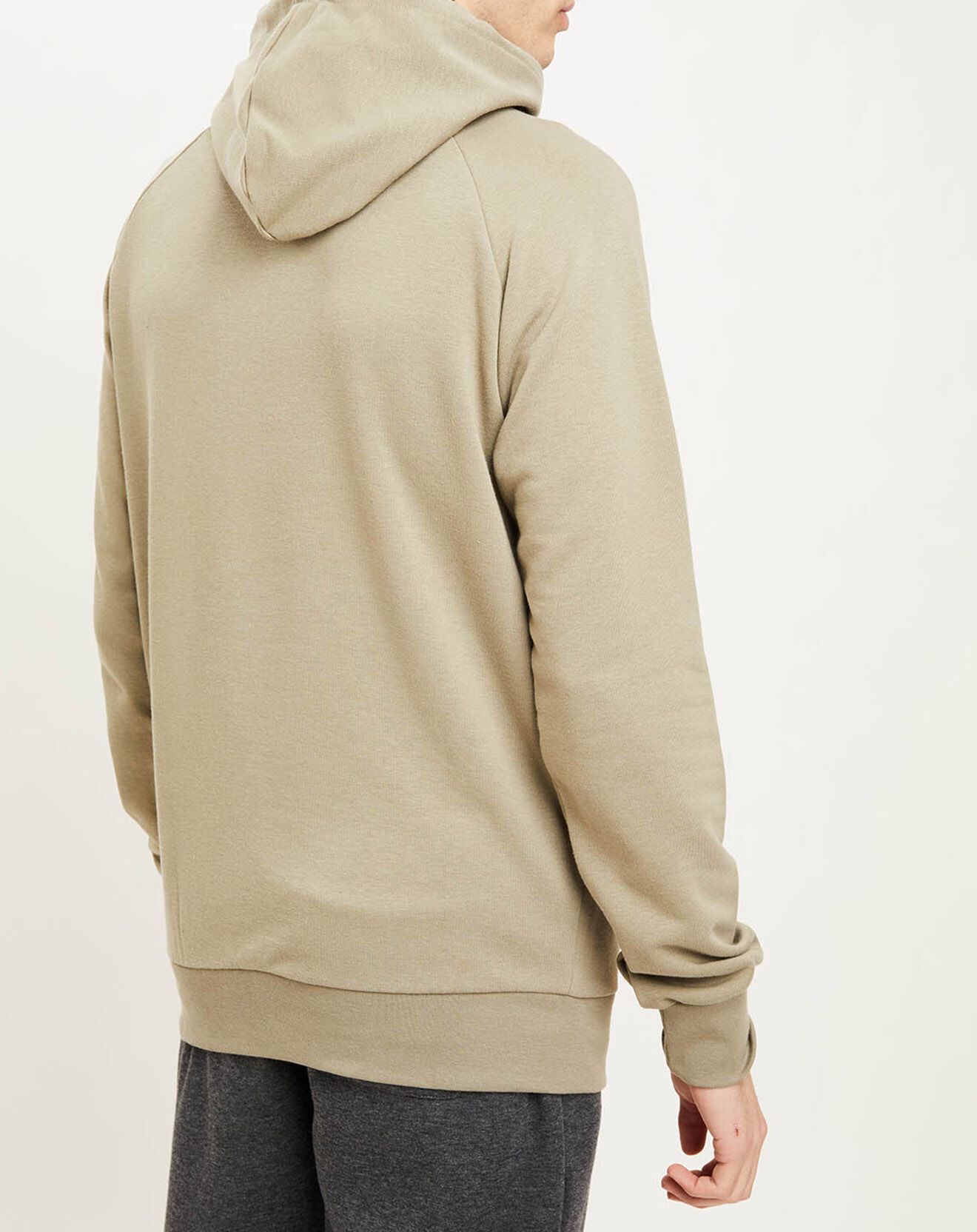 Hummel Sweat à capuche en Coton mélangé logo kaki clair
