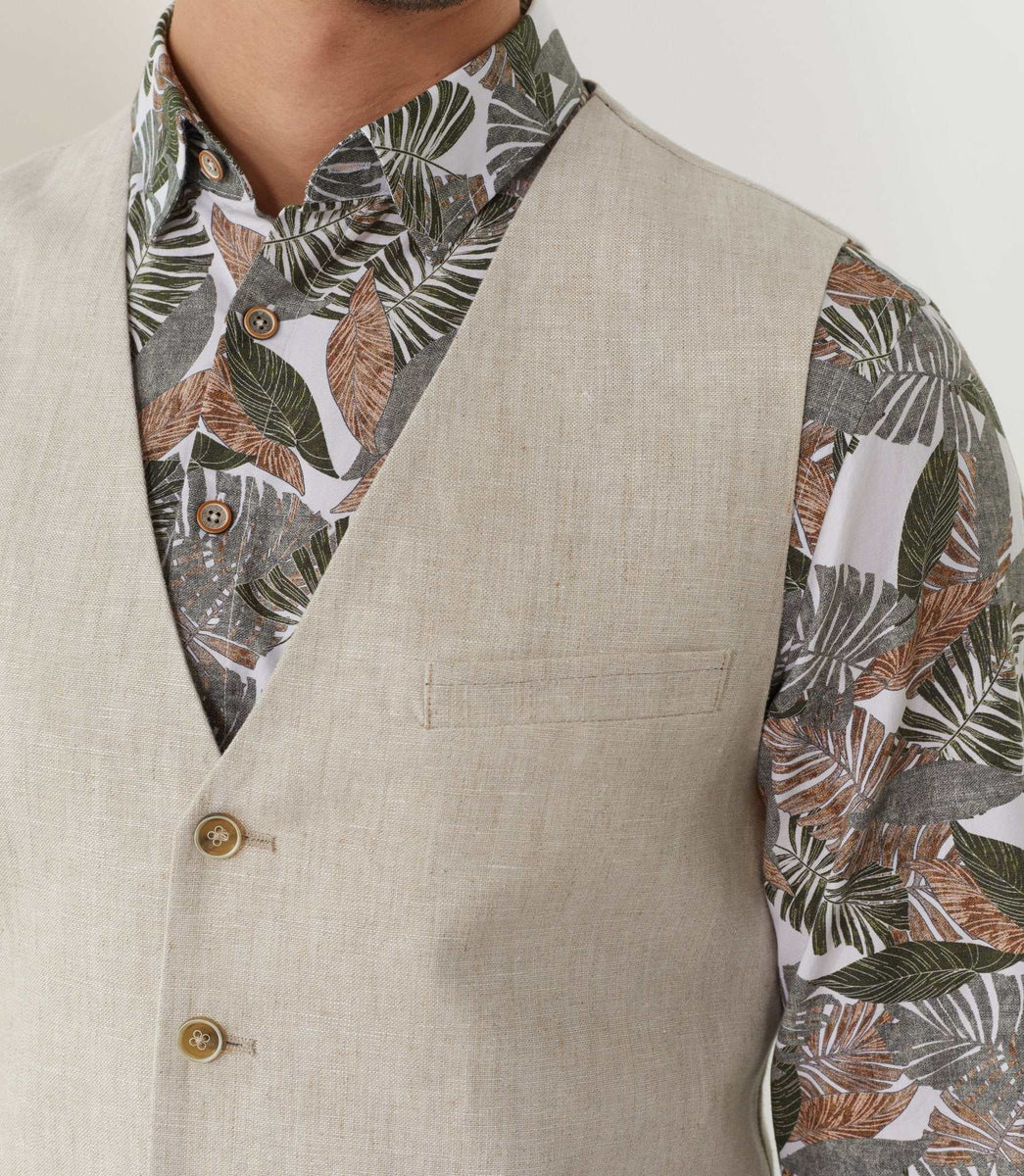 Gilet ville beige 