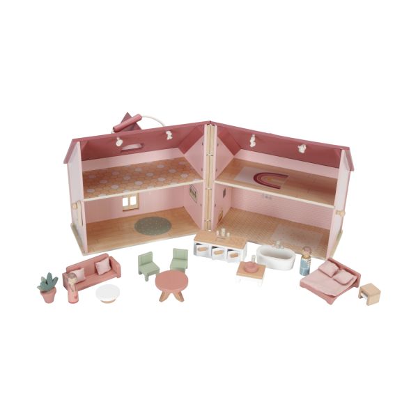 Little Dutch Houten Poppenhuis - Small - Pink