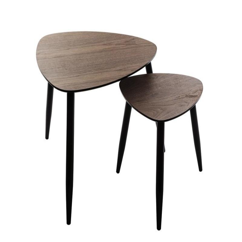 SET 2 TABLES MILEO EFFET NOYER