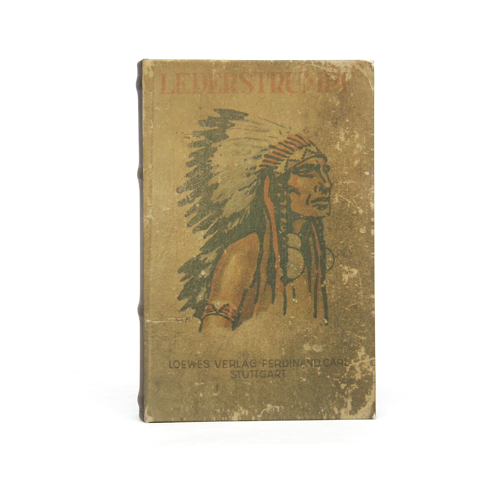 Buchhülle 'Lederstrumpf' mit Schließfach, T 5 cm, B 16 cm, H 24 cm von fischer's lagerhaus