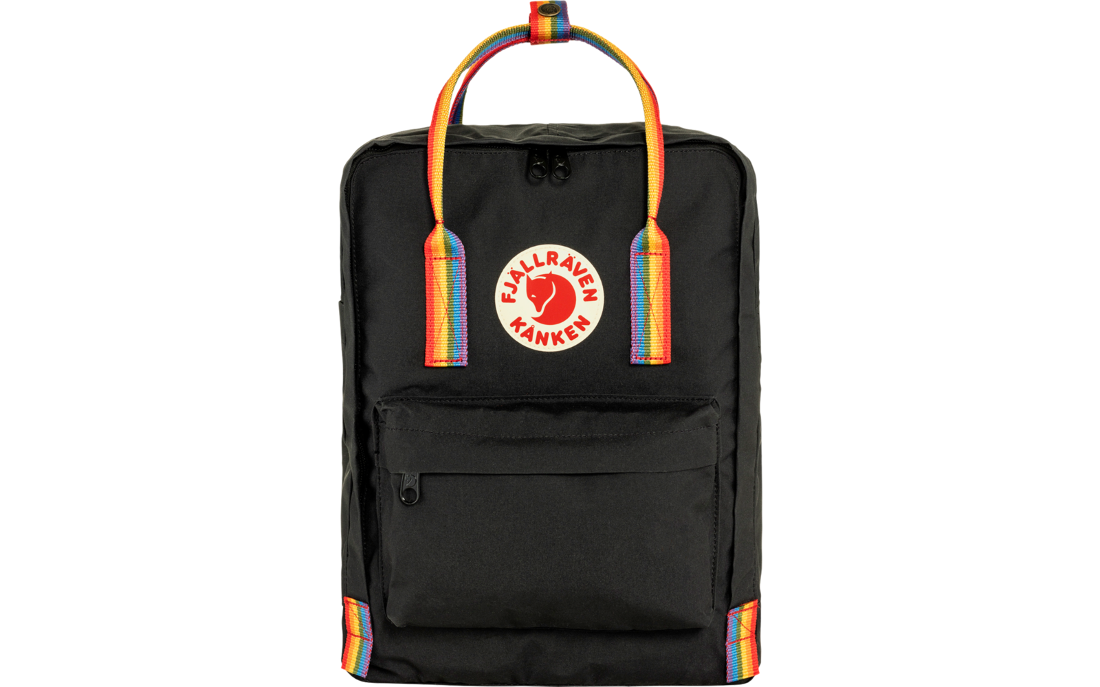 Fjällräven Kanken Rainbow Rucksack 16 Volumen Light Oak-Rainbow Pattern