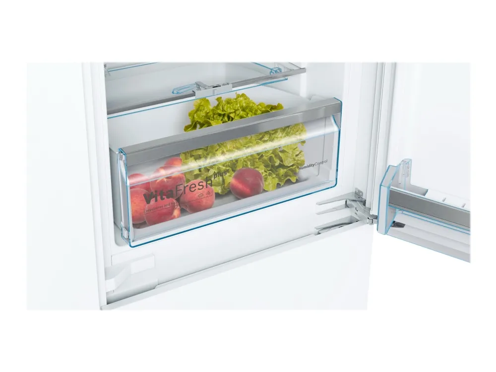 Bosch Serie | 6 KIS77ADD0 - Køleskab/fryser - bund-fryser - til indbygning - niche - bredde: 56 cm - dybde: 55 cm - højde: 158 cm - 229 liter - Klasse D