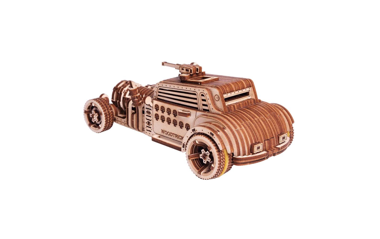 Bausatz Apocalyptic CarPostapokalyptisches Auto 3D Bausatz aus Holz
