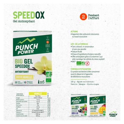 Boîte de 6 speedox Punch Power fruits rouges