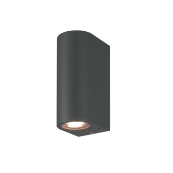 GAMMA Buitenlamp Liverpool 2 lichts donker grijs LED GU10 7W