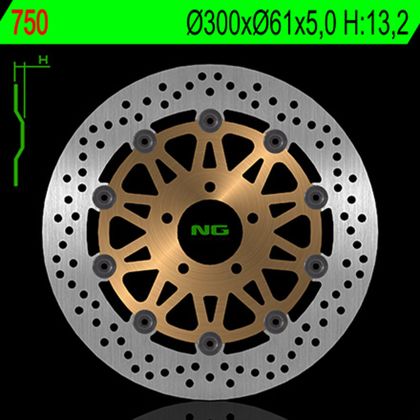 Disque de frein Rond NG flottant