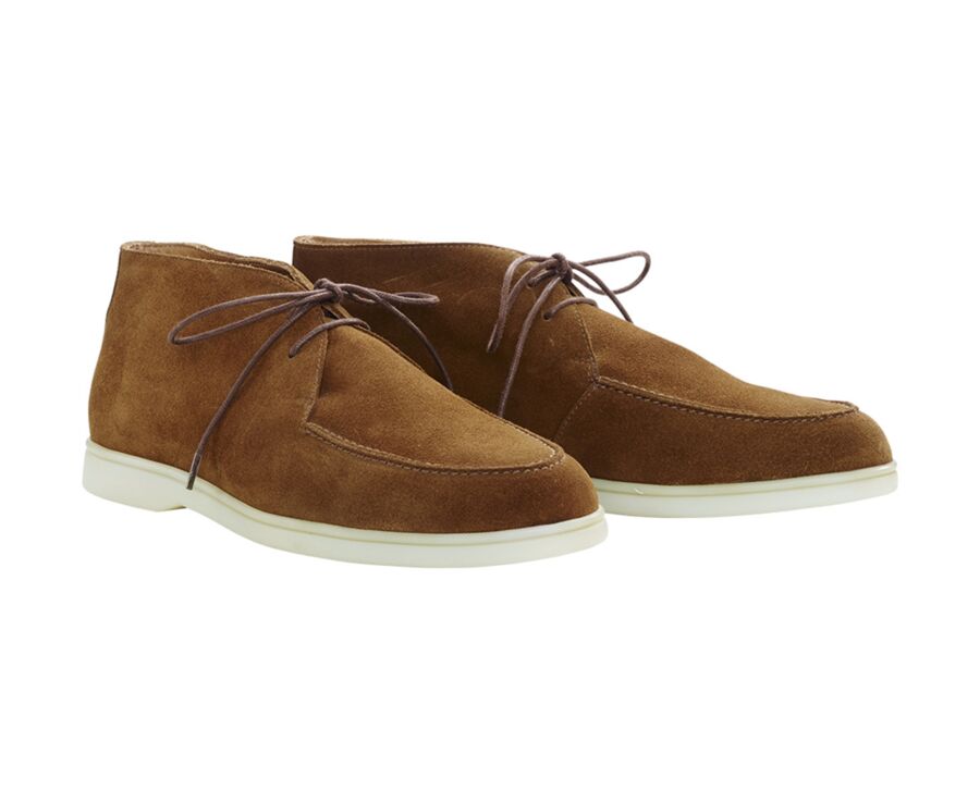 Bottines casual homme Velours Chamois - SERENOA