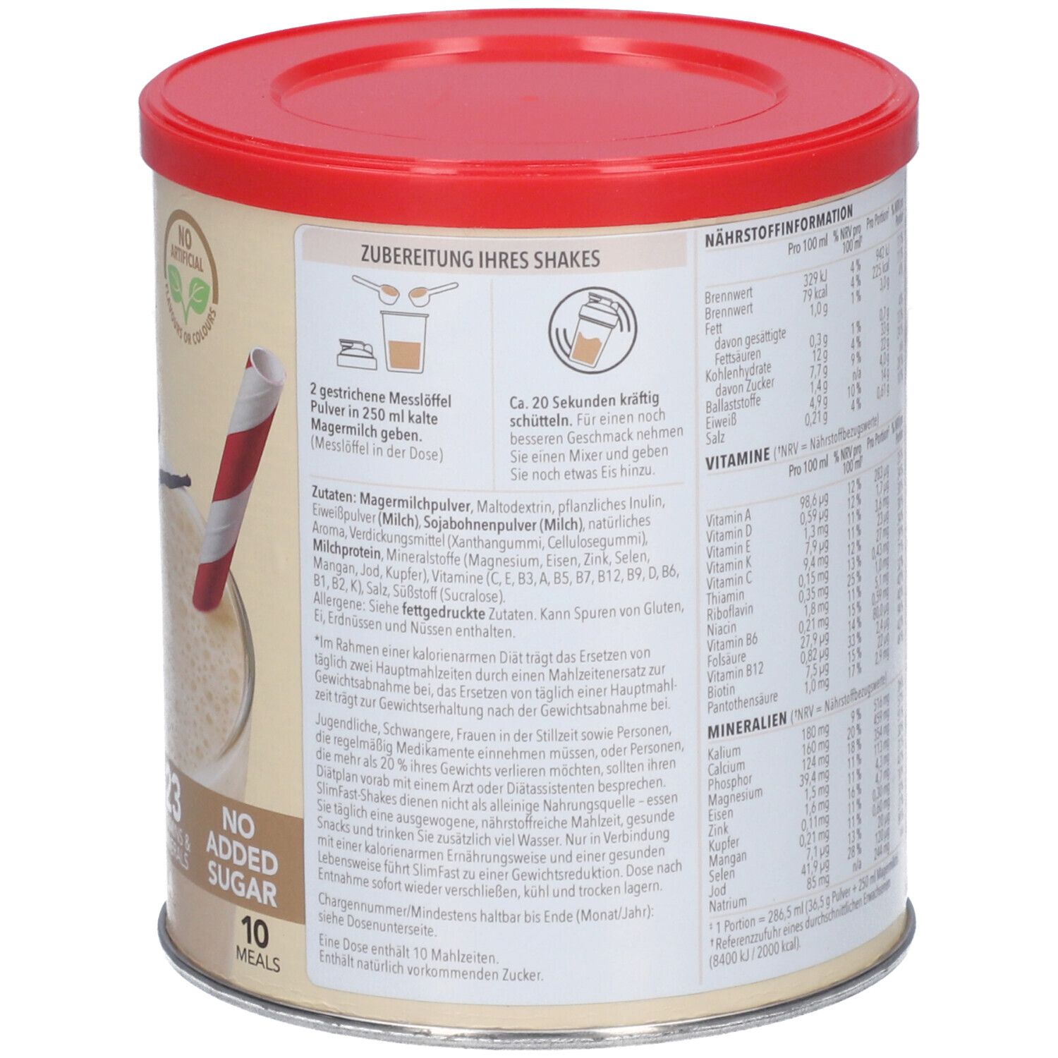 Slim Fast Milchshake-Pulver Vanille