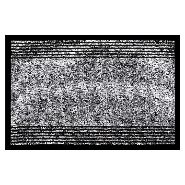 Tapis d'entrée absorbant microfibres gris L.60 x l.40 cm