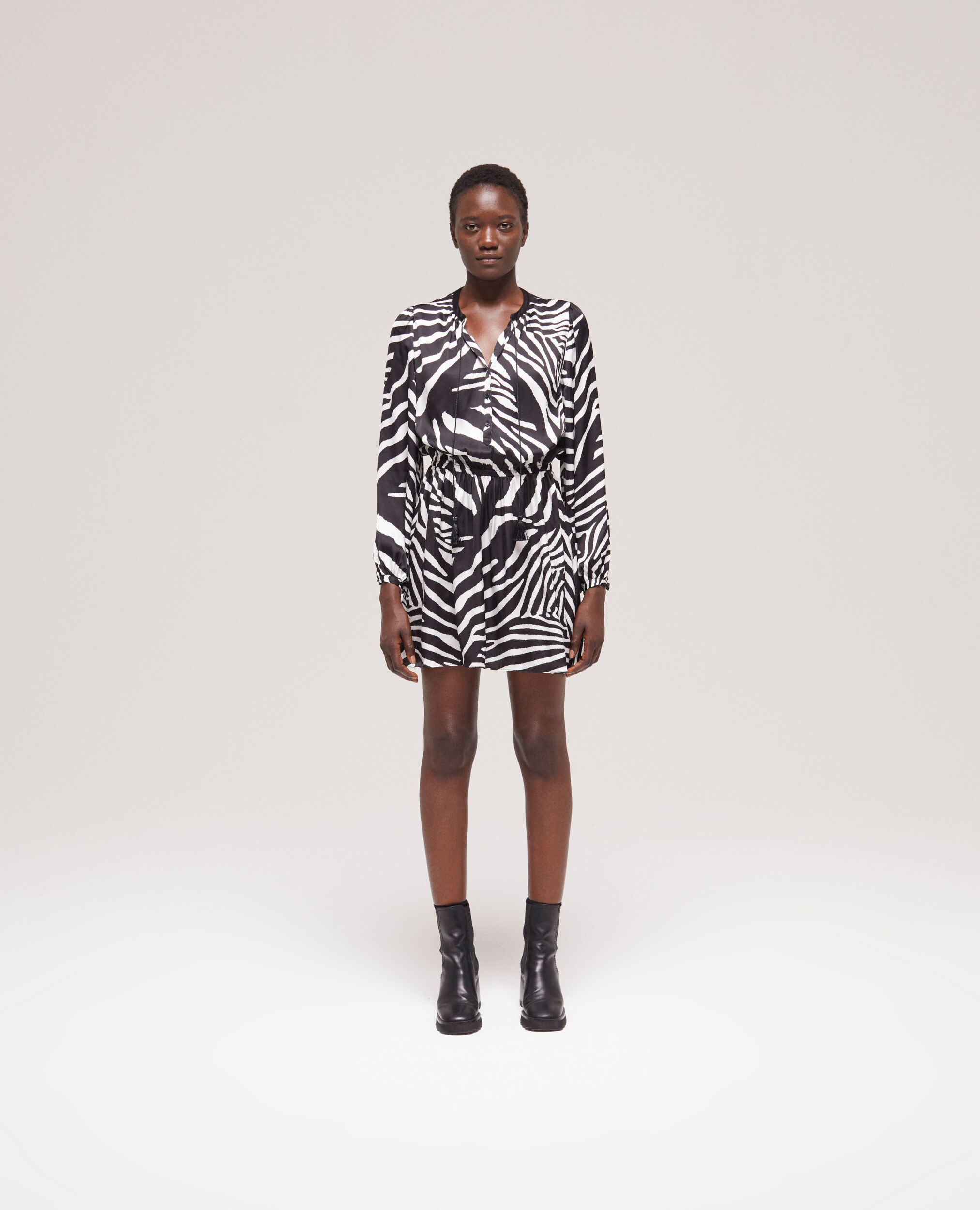 Robe courte imprimée
