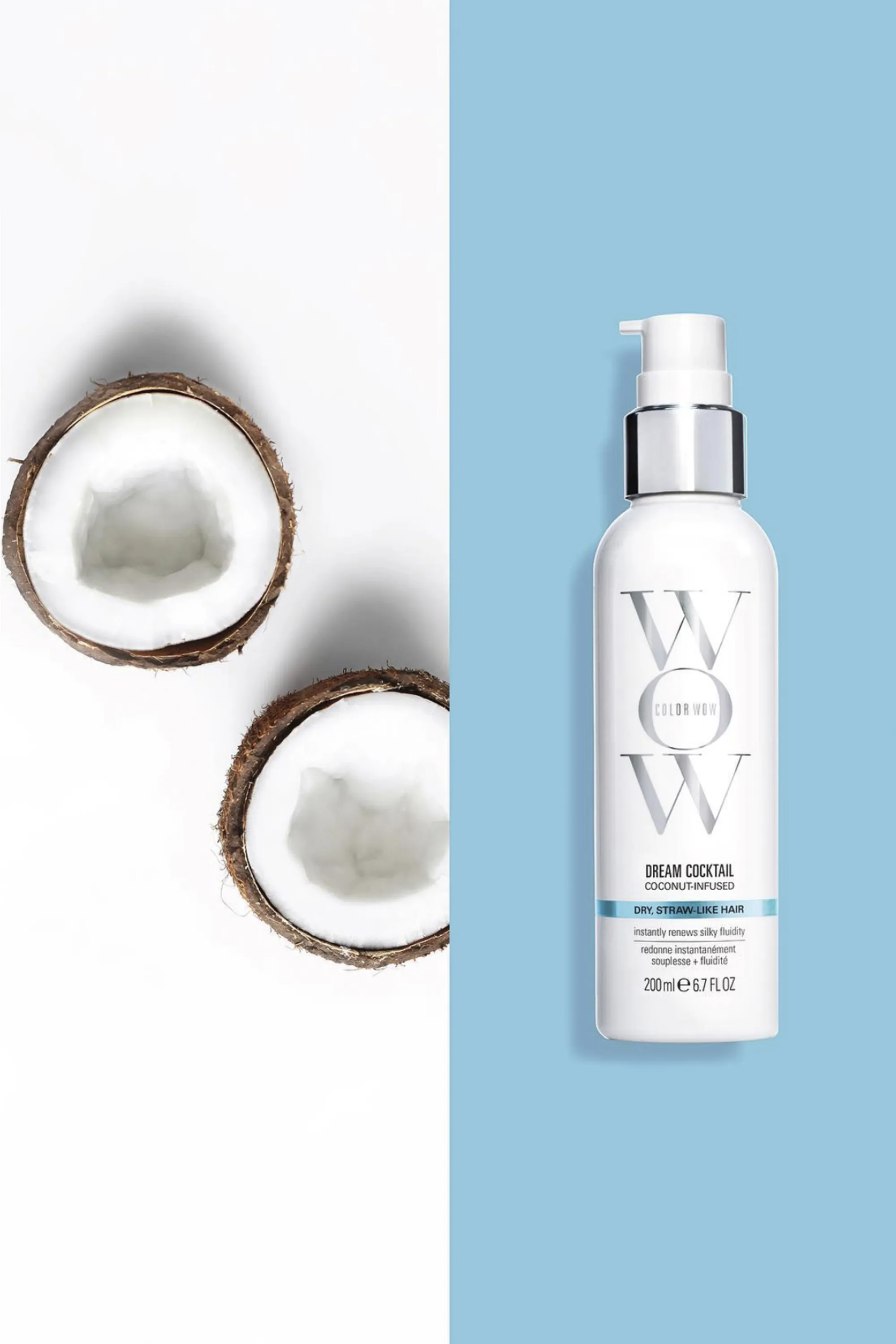 COLOR WOW Soin sans rinçage pour cheveux secs Coconut Cocktail-200 ml