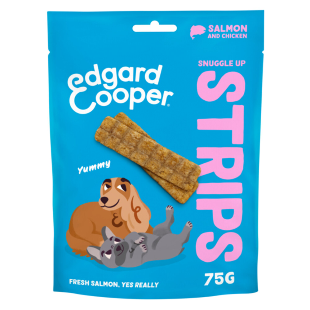 Edgard & Cooper Adult Strips Zalm & Kip75 gr
