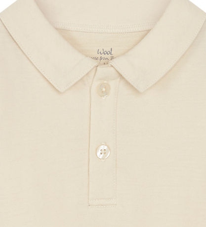 Hust and Claire Polo-Body L/æ - Wolle/Bambus - Baldur - Ecru