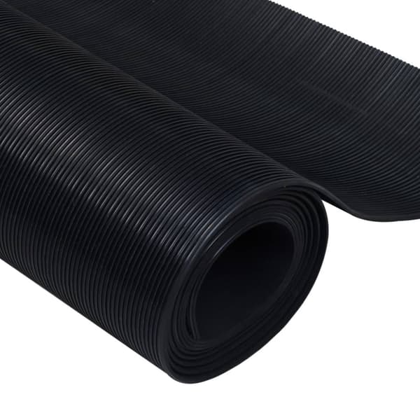 vidaXL Gulvmatte antiskli gummi 5 x 1 m smale linjer