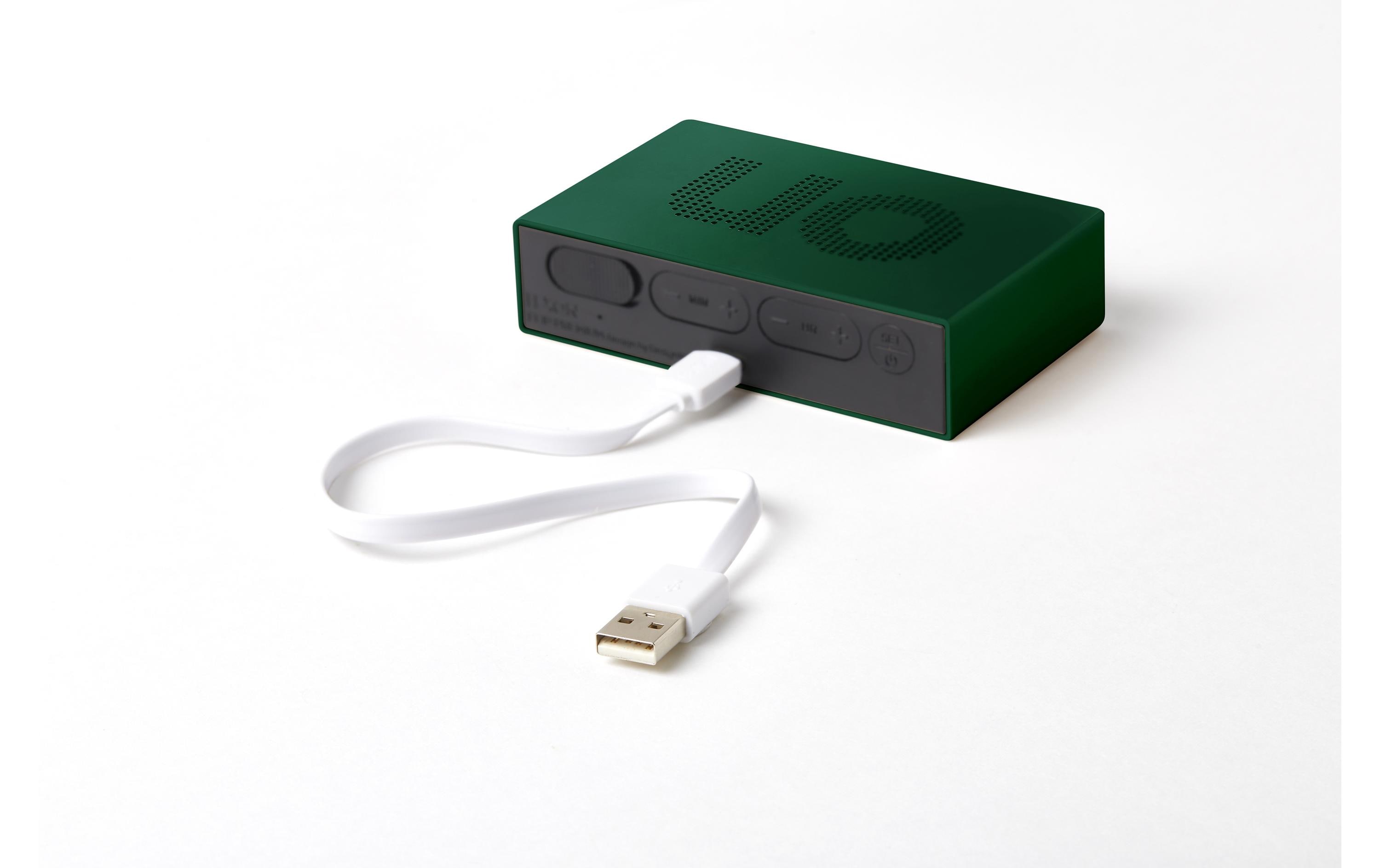 Digitalwecker Flip Premium DunkelgrünLCD-Wecker
