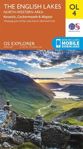 The English Lakes - North-Western Area: Keswick, Cockermouth & Wigton - OS Explorer OL 4 (Sheet map, folded)
