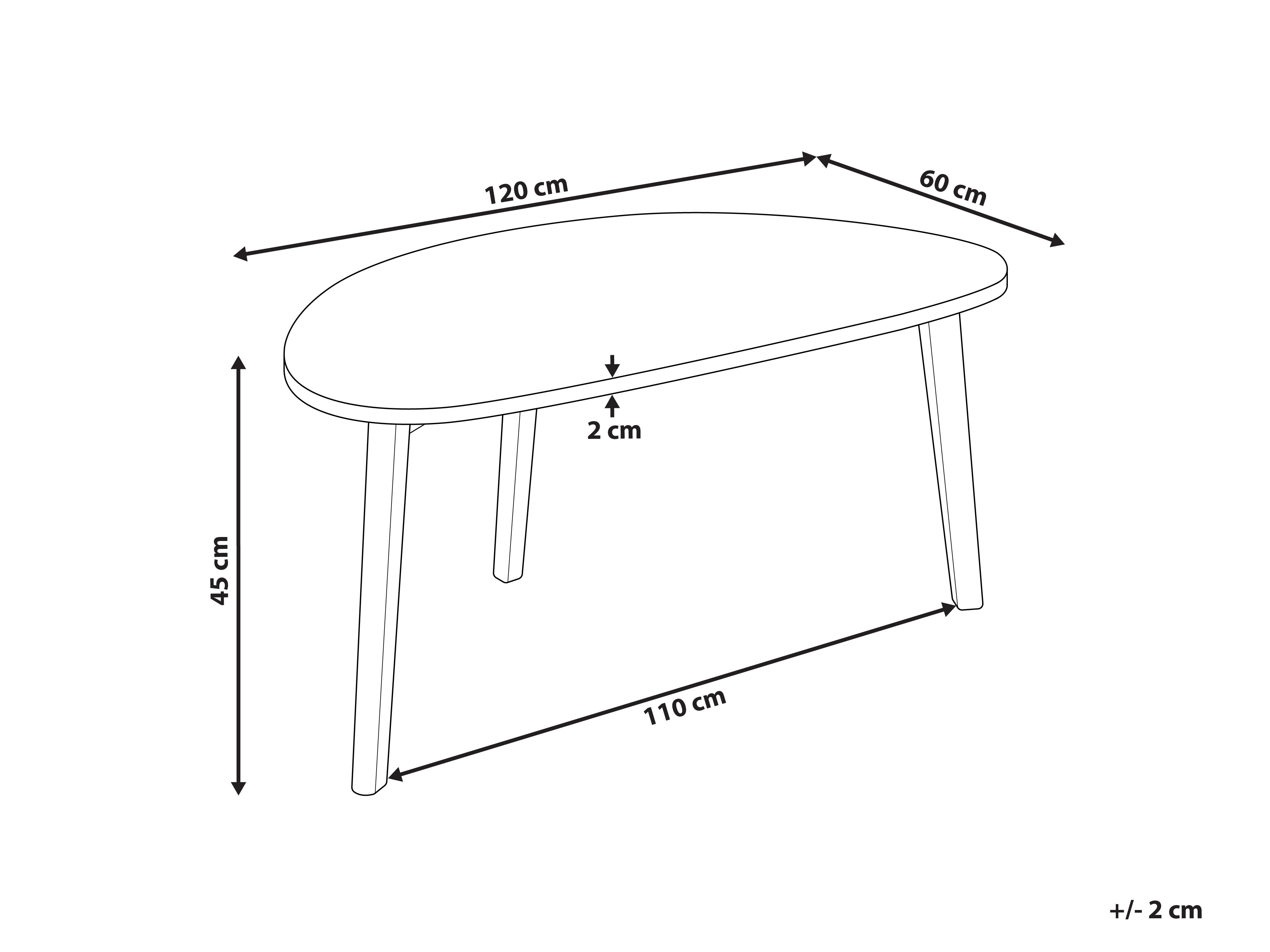 Salontafel FLY Wit