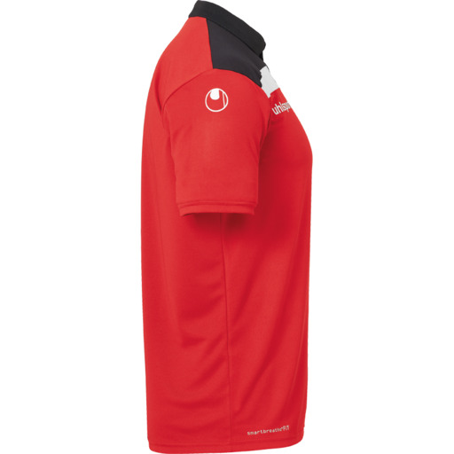 Camisa Polo Offense 23 Vermelha/Preta/Branca Uhlsport