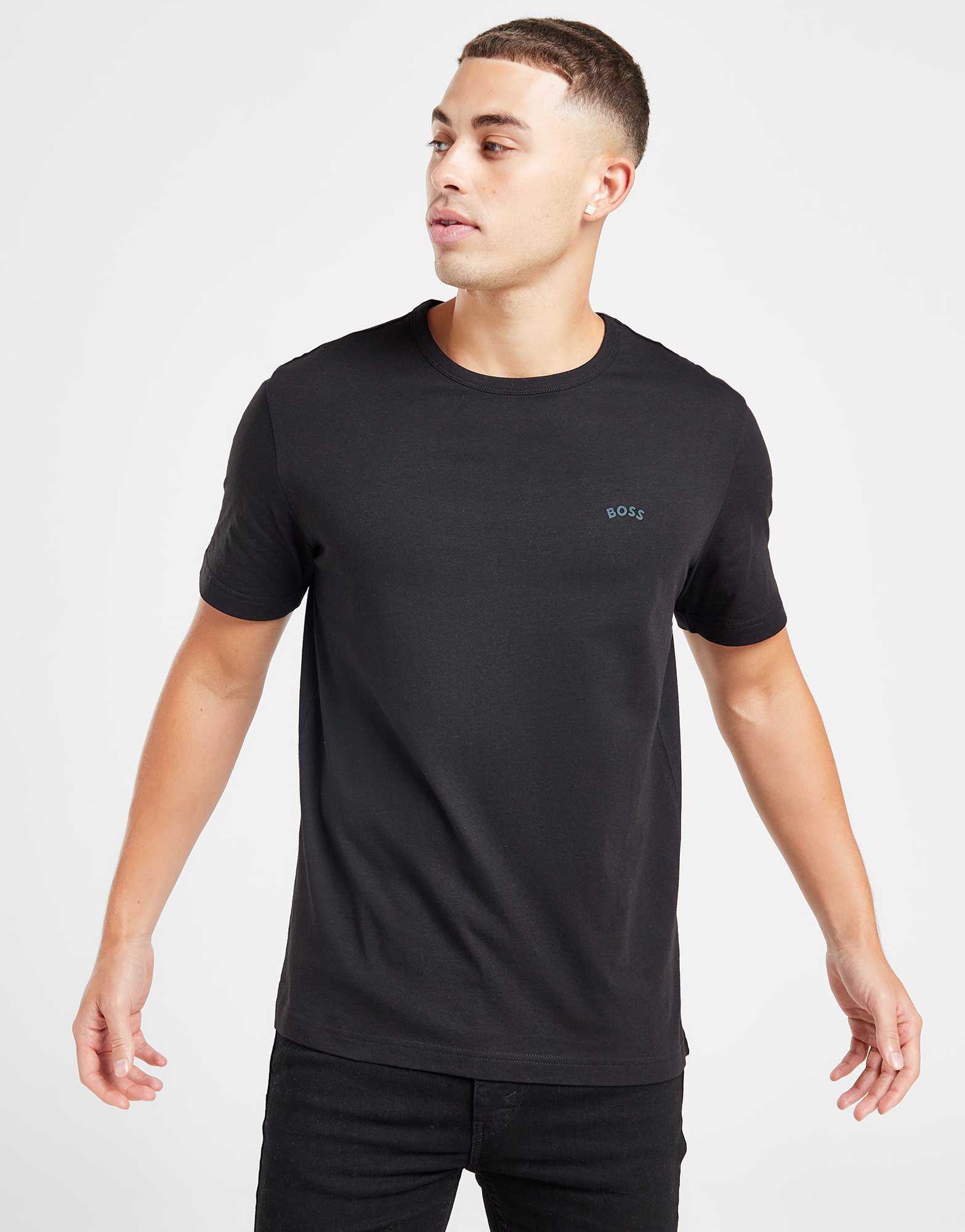 BOSS T-Shirt Logo Incurvé
