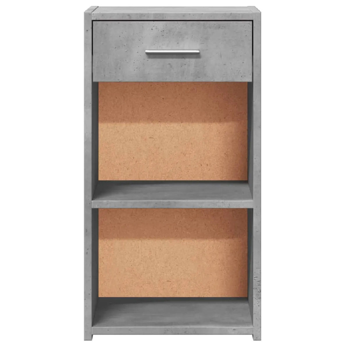 vidaXL Table de Chevet Gris Béton